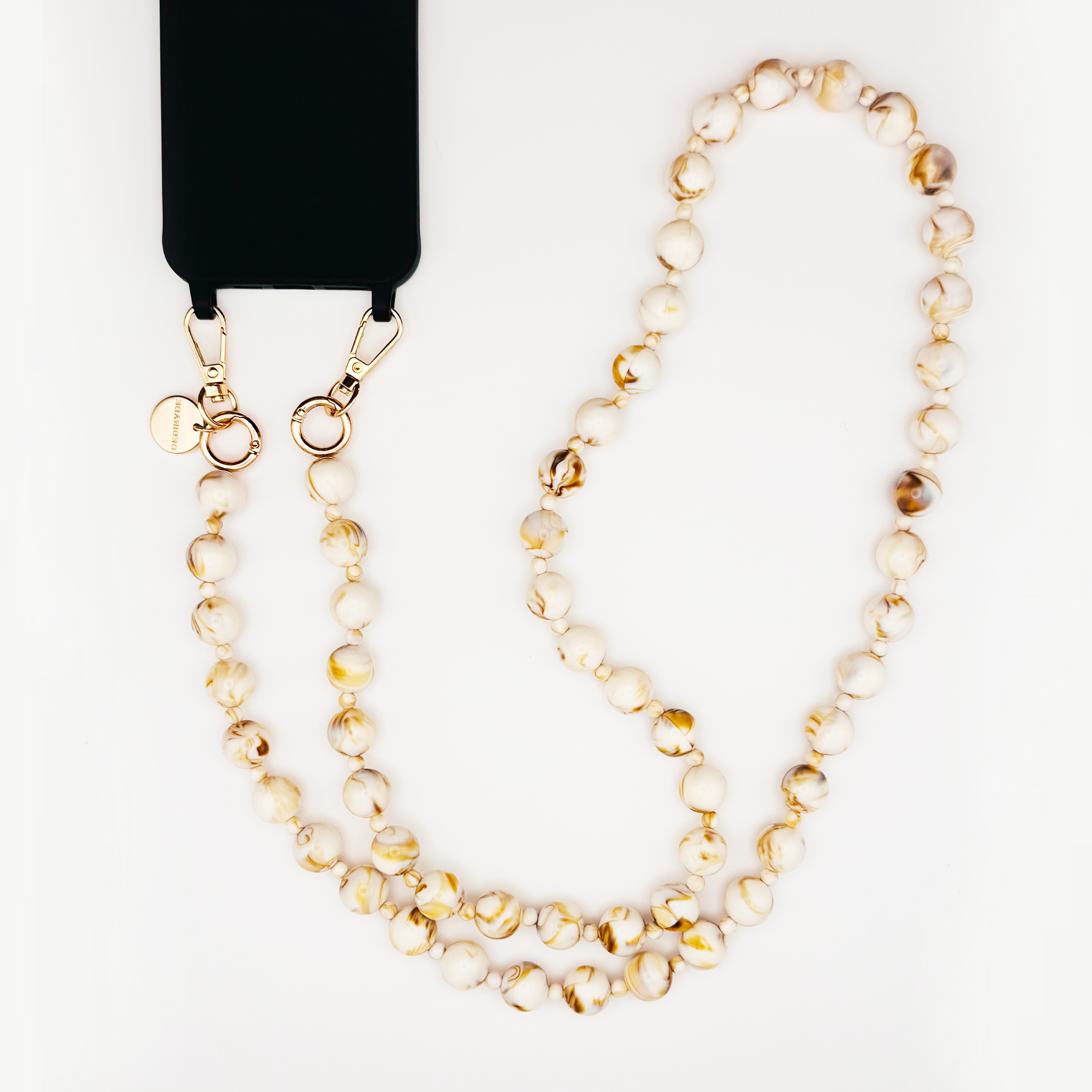 Caramel Twist – Crossbody Strap pentru telefon