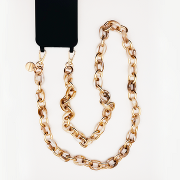 Latte Swirl – Crossbody Strap pentru telefon