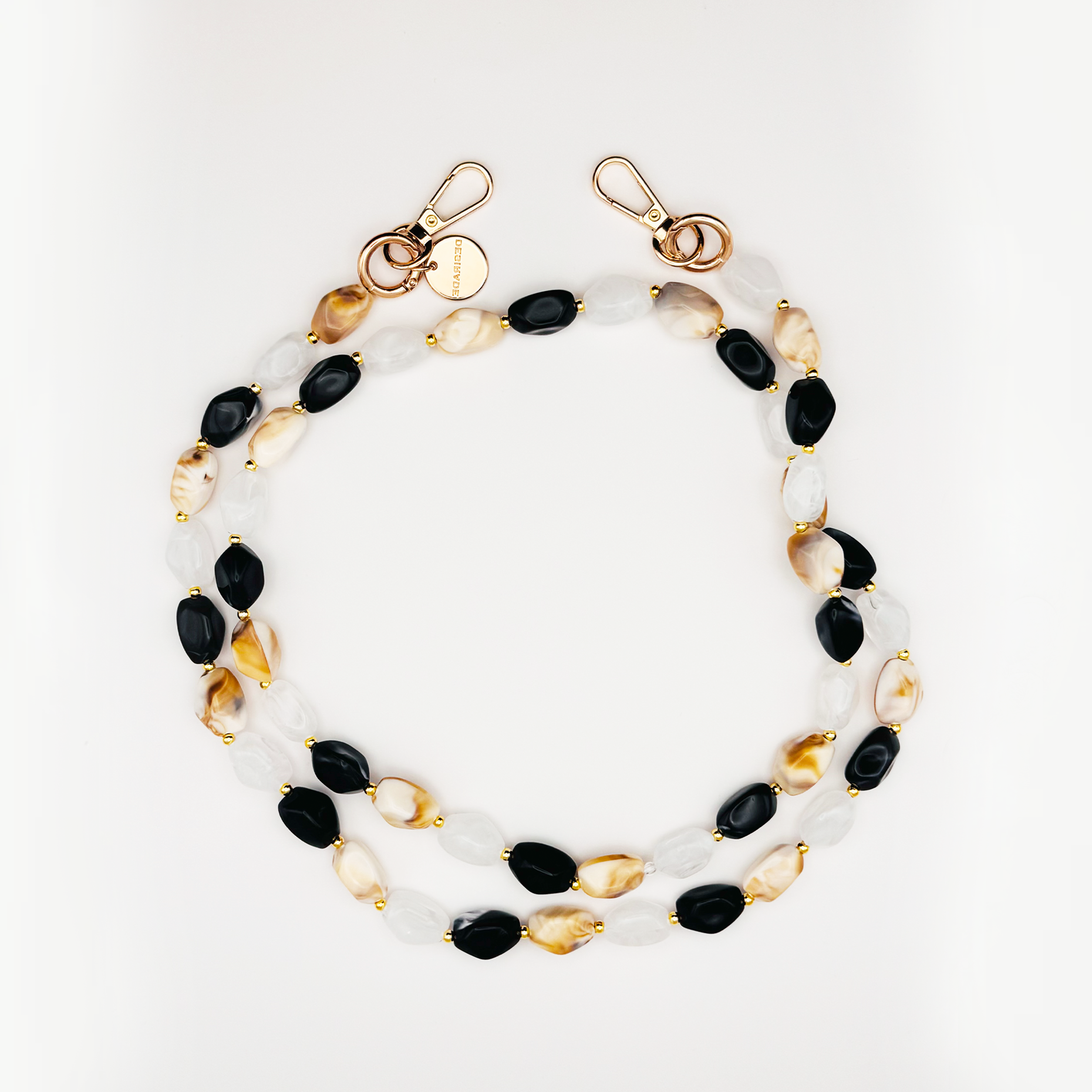 Mocha Swirl – Crossbody Strap pentru telefon