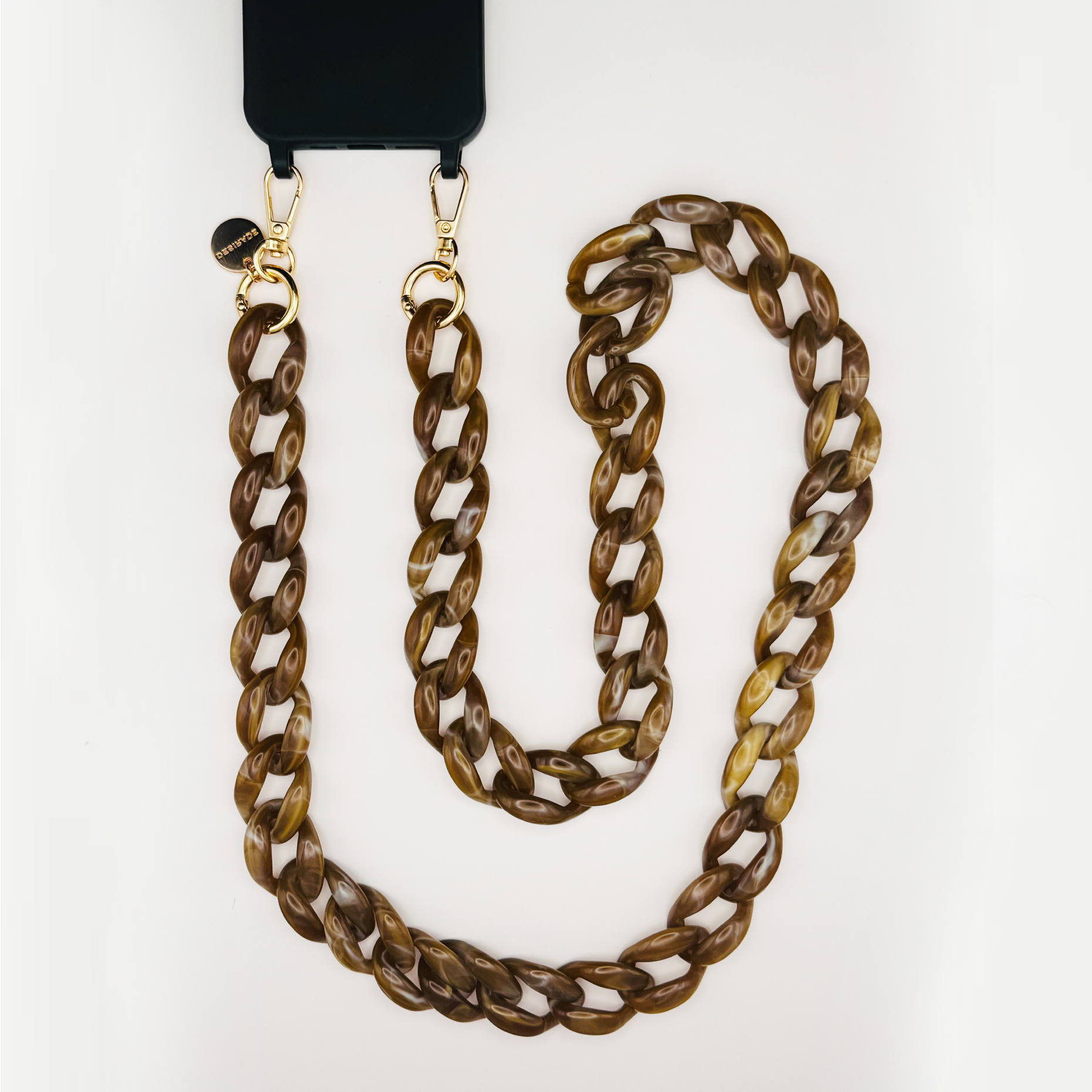 Chestnut Luxe – Crossbody Strap pentru telefon