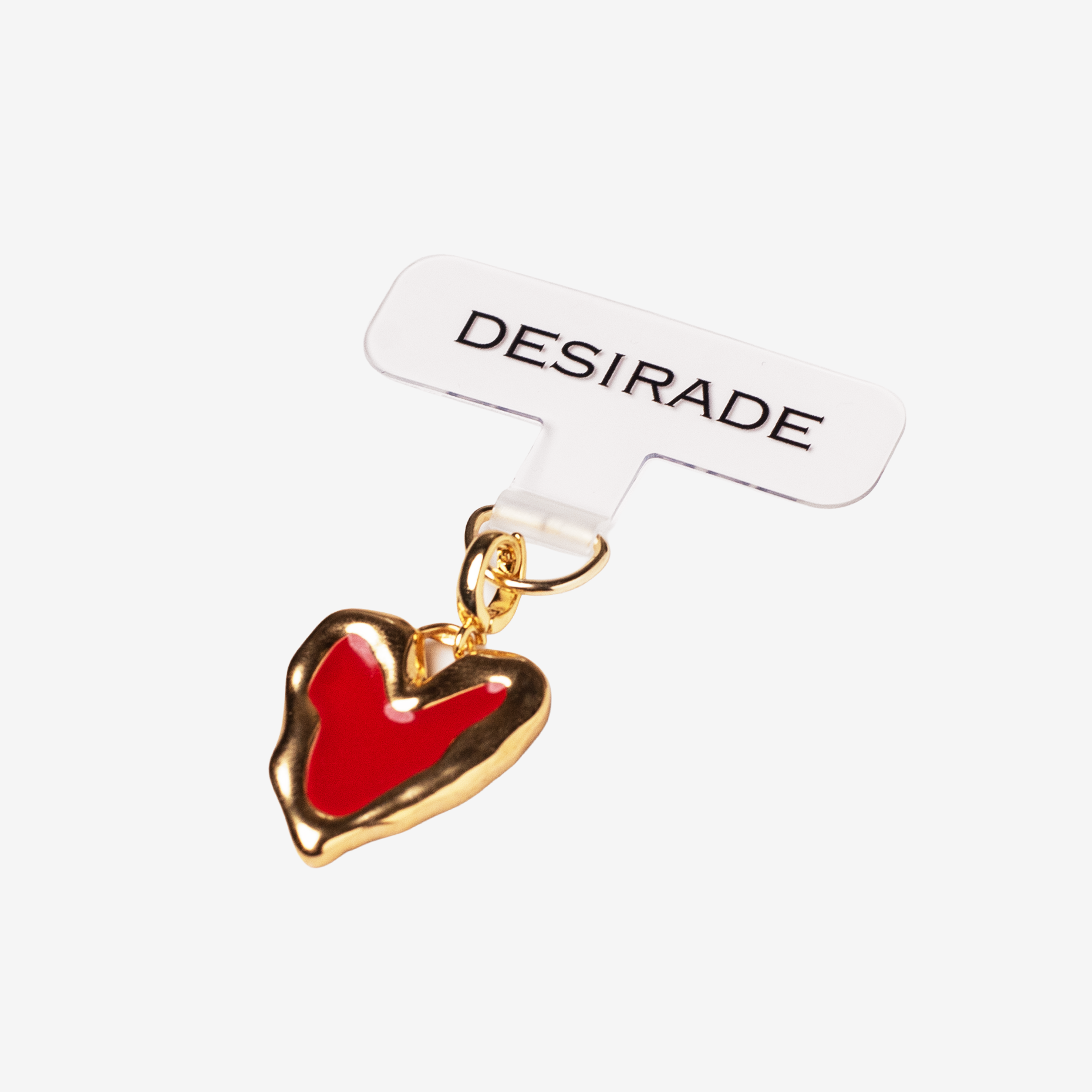 Heart of Gold: Adaptor + Charm Inimă Roșu – 18K Edition