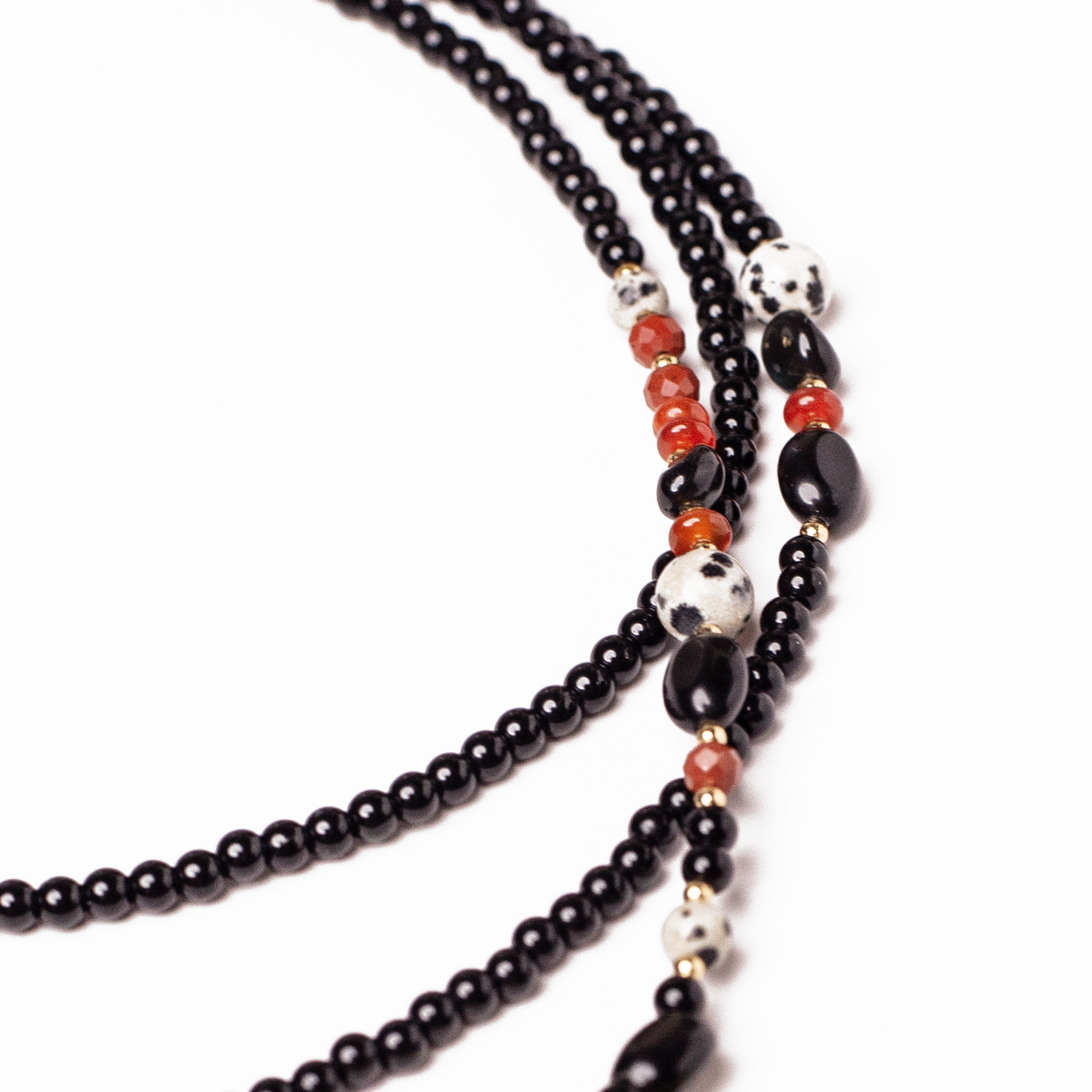 Eclipse Noir - Crossbody din Pietre Naturale