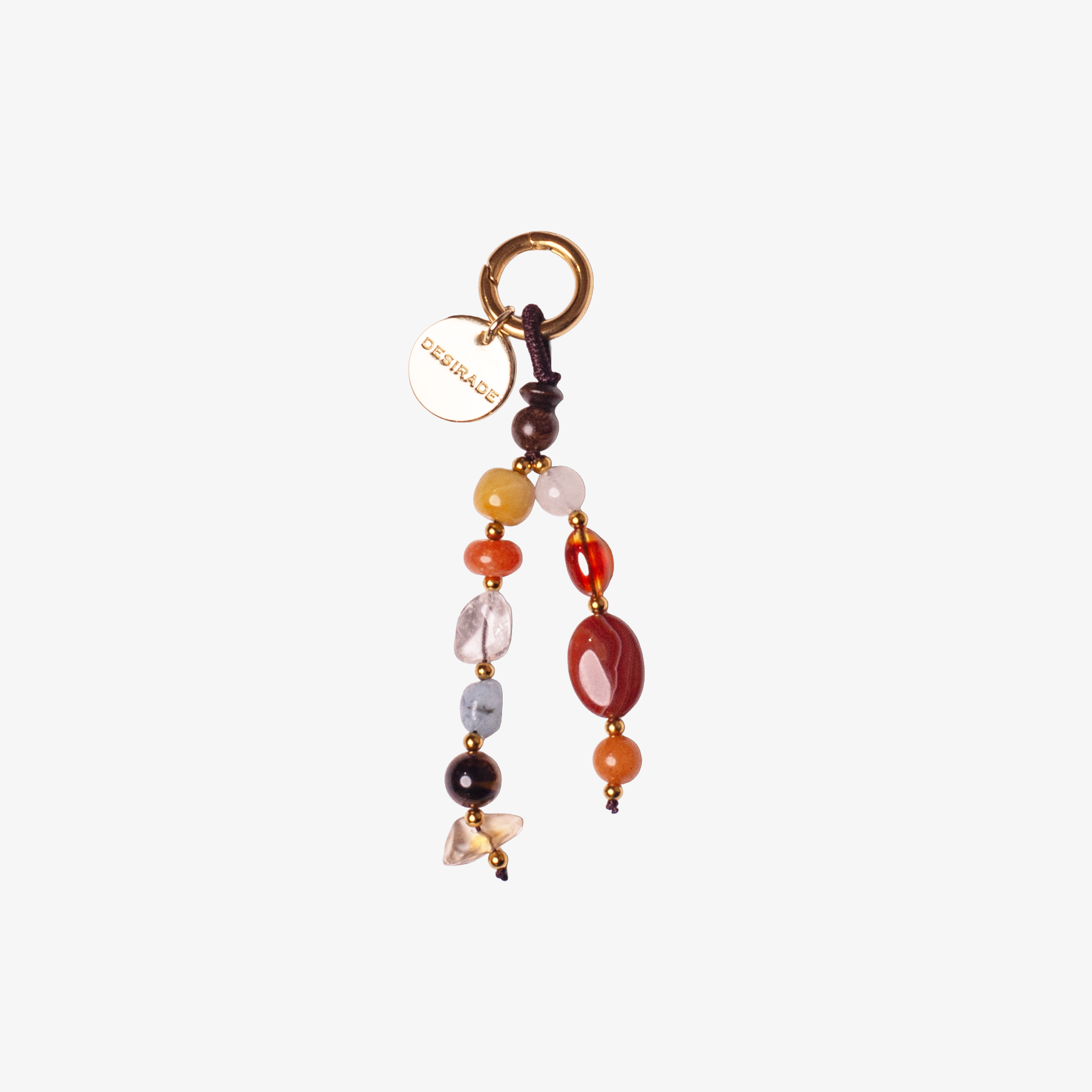 AMBRA SOLE – Charm pentru geantă din pietre naturale