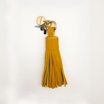 Charm din piele naturală galbenă – Marrakesh