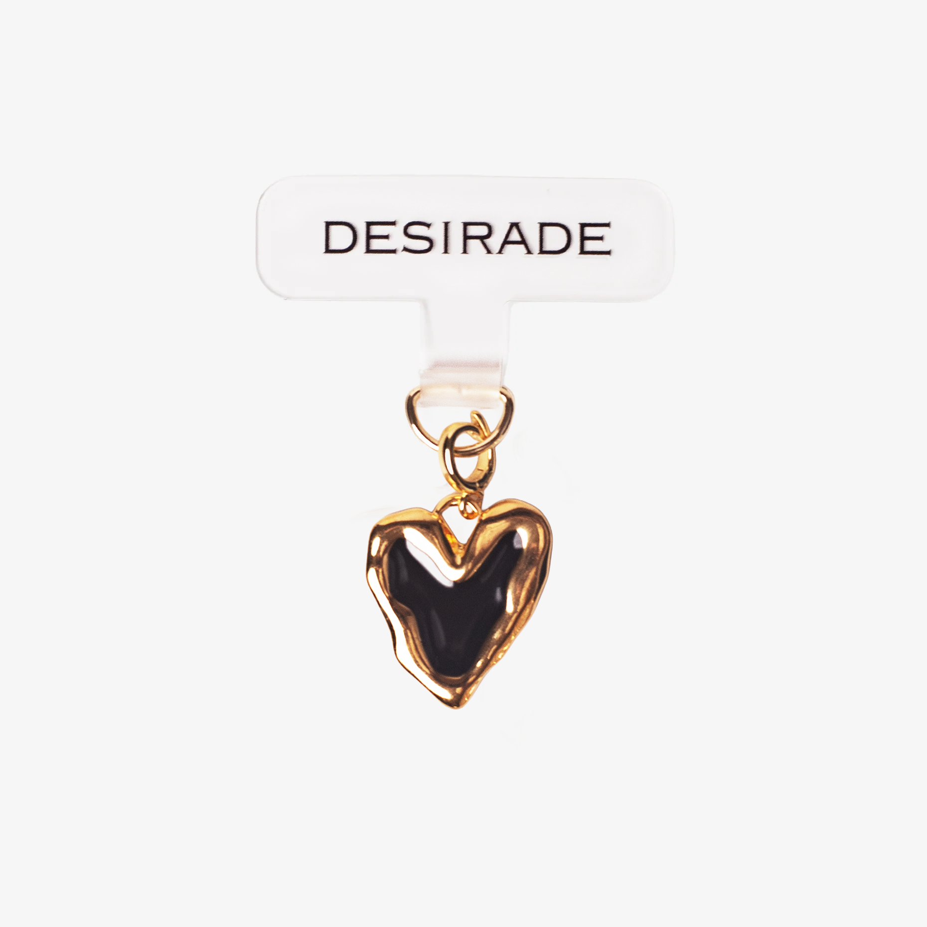 Heart of Gold: Adaptor + Charm Inimă Negru – 18K Edition