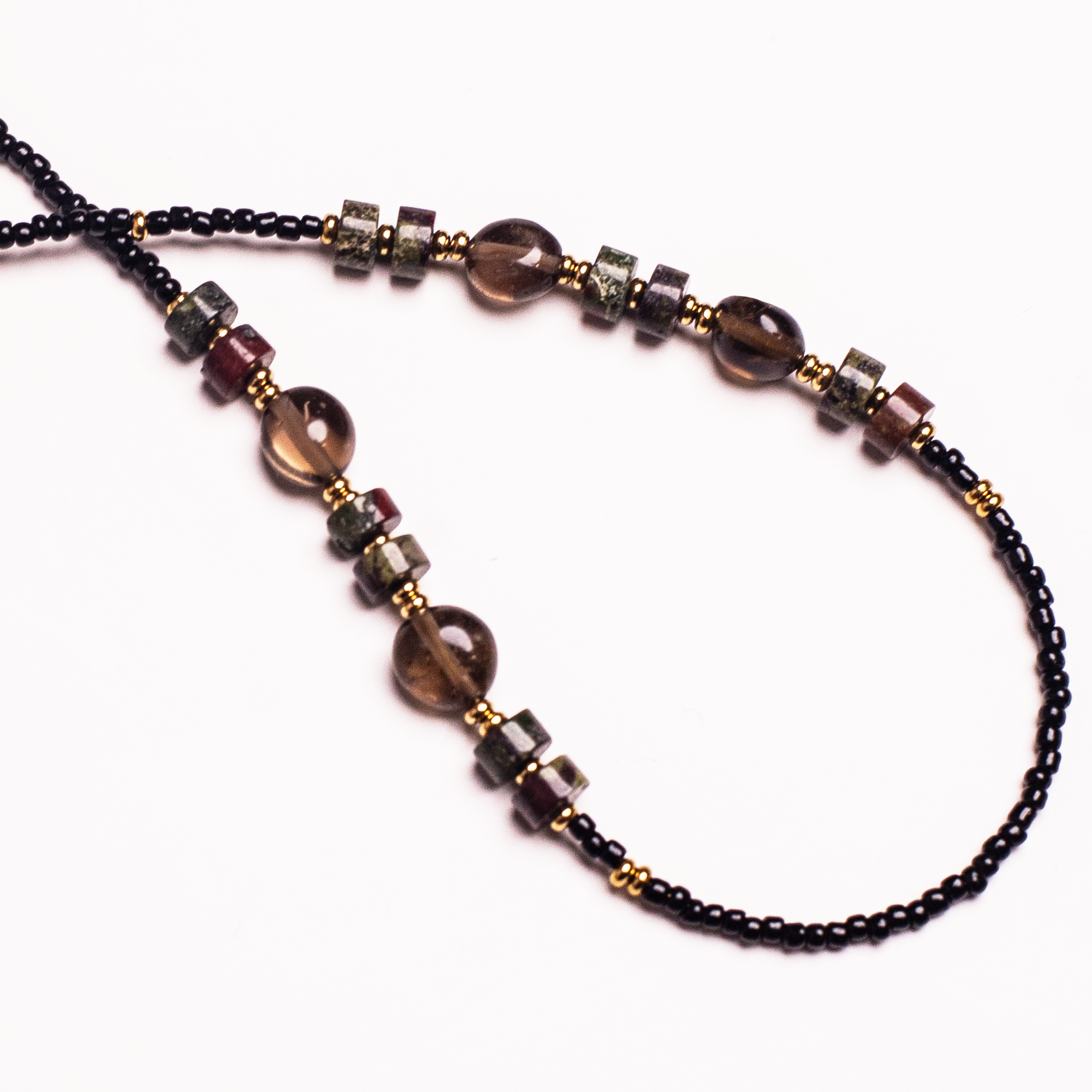 CRISTAL TÈ - Strap pentru telefon din pietre naturale 32cm