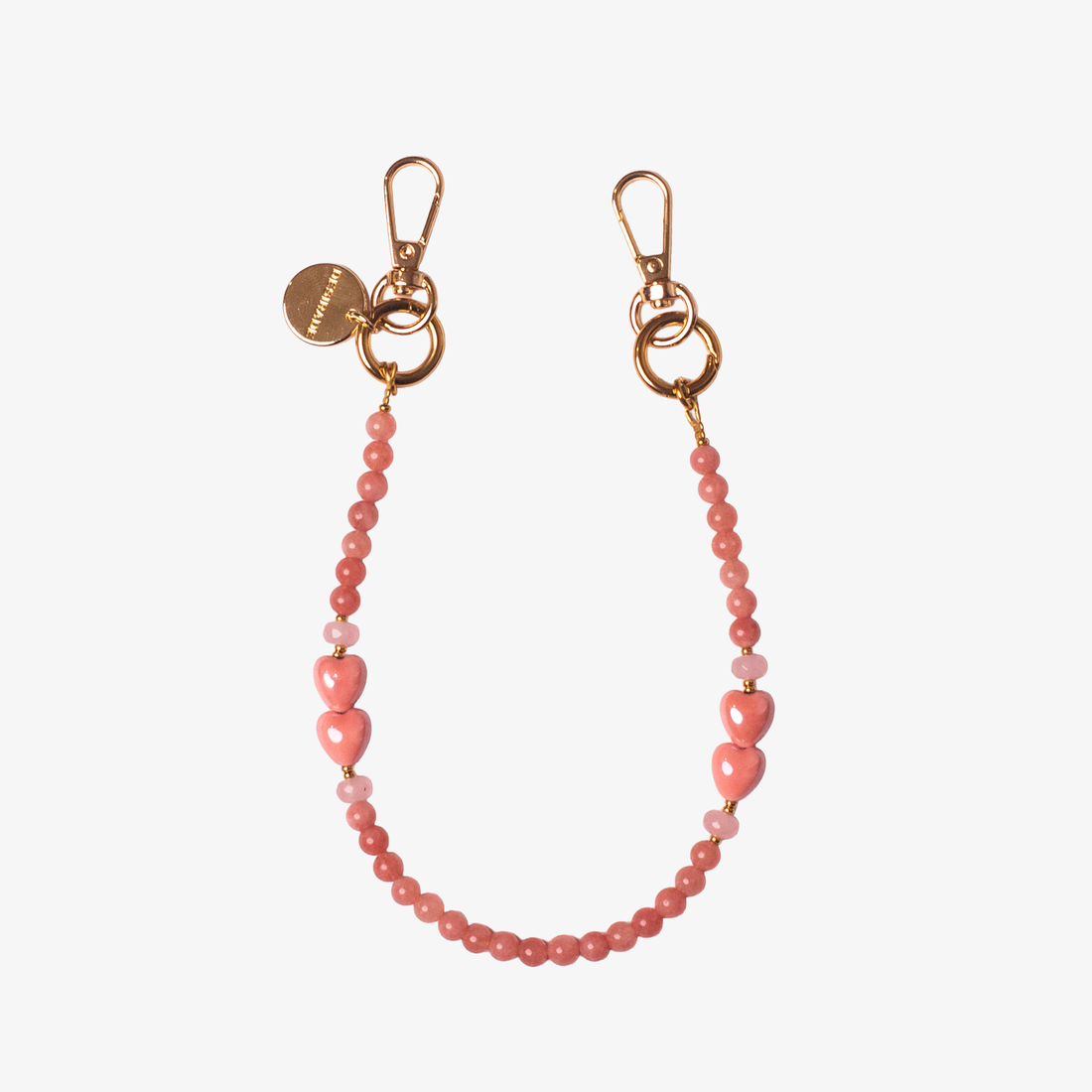 ROSA SOAVE – Strap pentru telefon din ceramică și pietre naturale 32cm